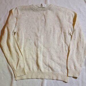 H&M/Sweater/Girls 6X-7/Off White/Speckled Long Sleeve Cozy Knit